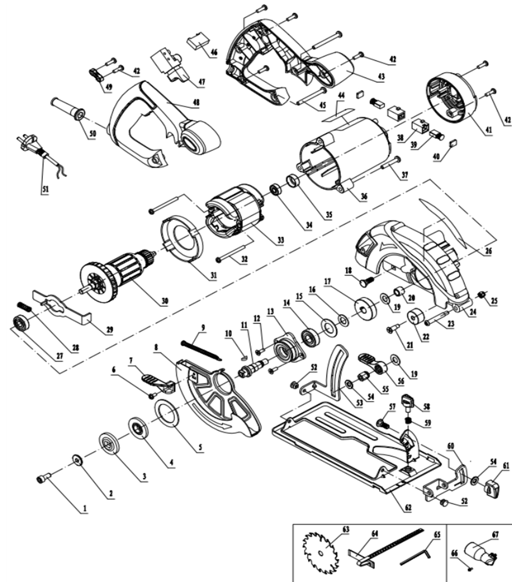 Запчасти Elitech ПД 08-40 (E2206.013.00)
