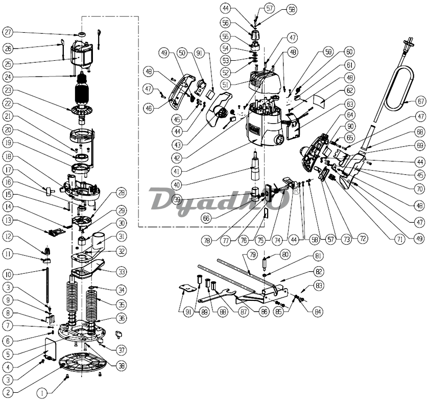 Запчасти Elitech Ф1800Э