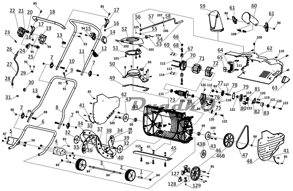 Запчасти Elitech CM 2E Электрич.