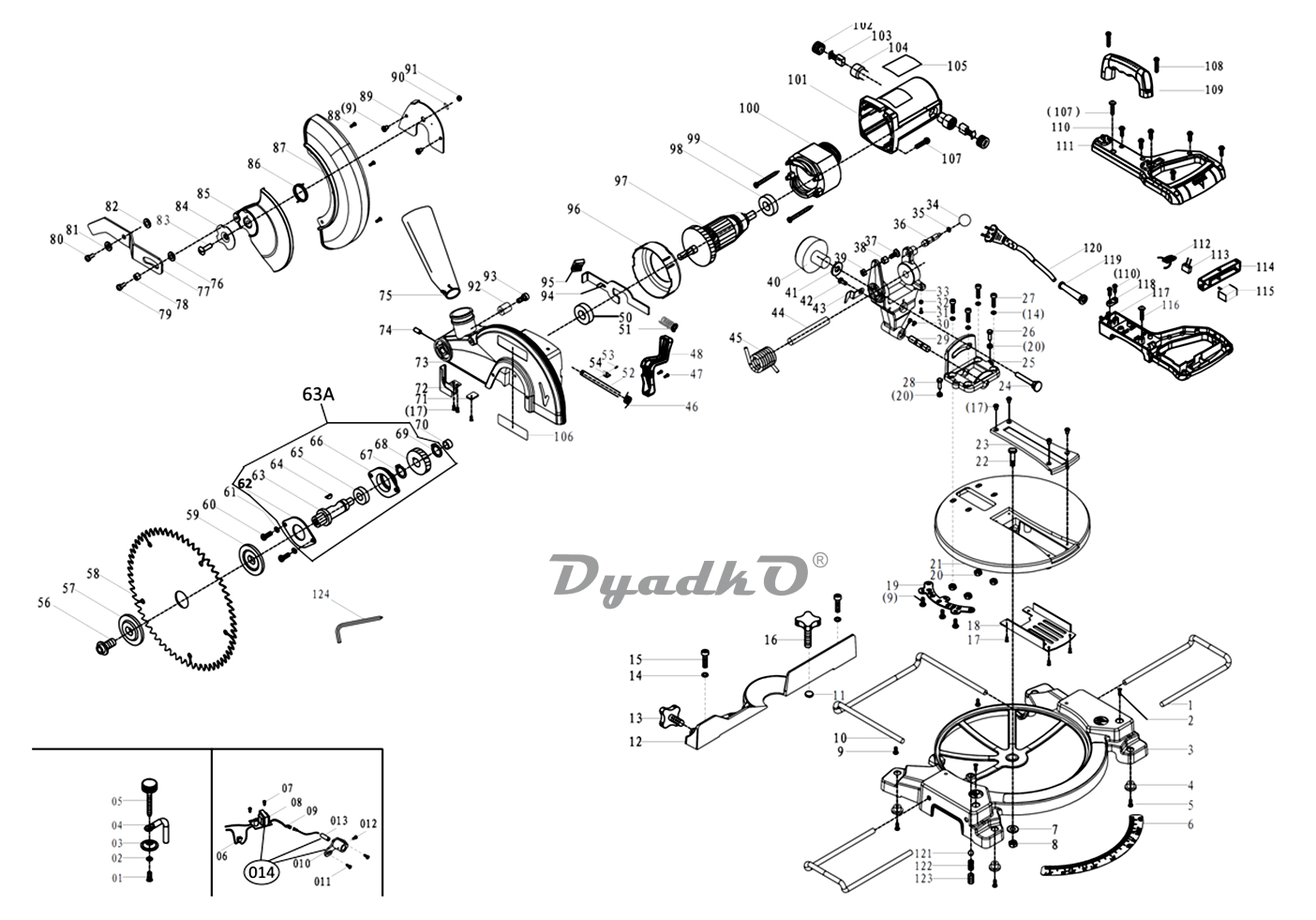 Запчасти Elitech ПТ 1221