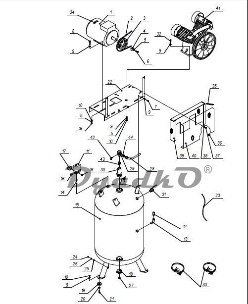 Запчасти, схема и деталировка Elitech КР2090-270В-4Т