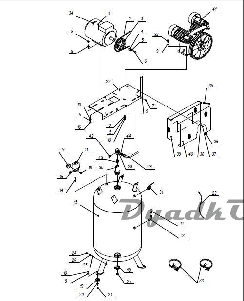 Запчасти, схема и деталировка Elitech КР2095-270В-5,5Т