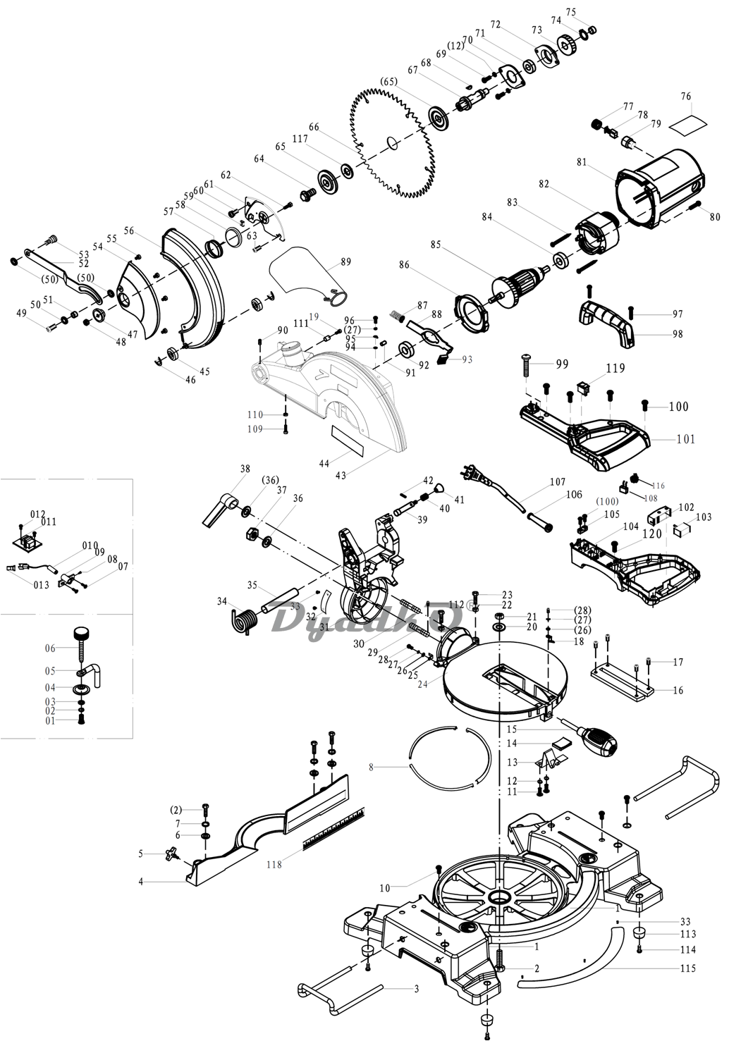Запчасти Elitech ПТ 1625