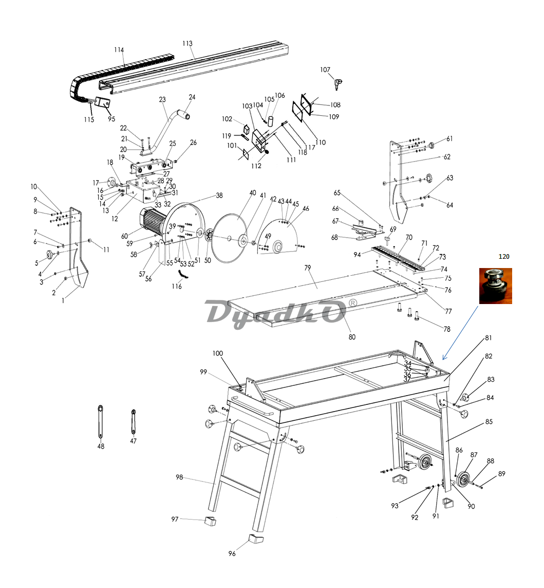 Запчасти Elitech ПЭ 800/62Р