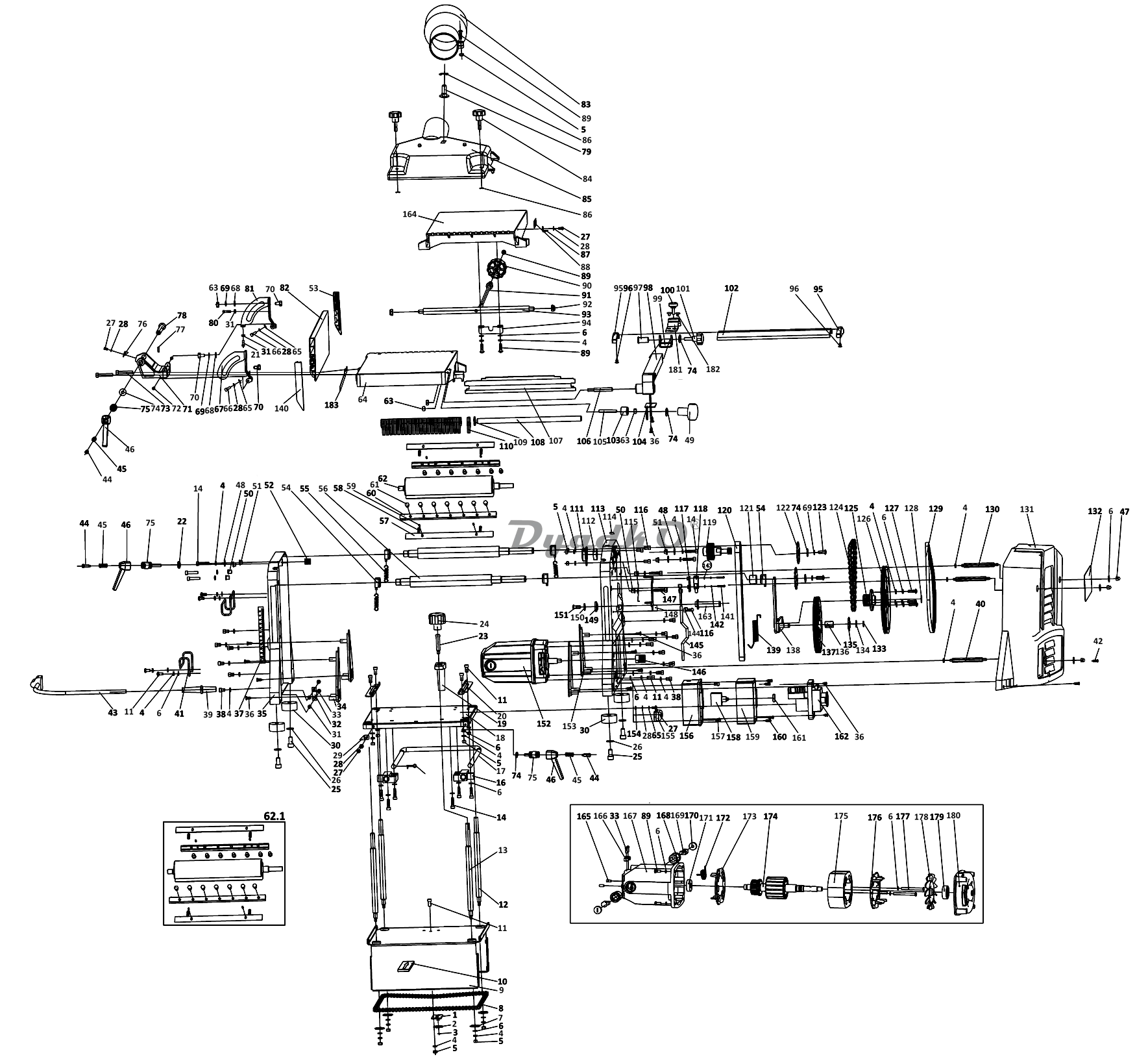 Запчасти Elitech СФР 1525