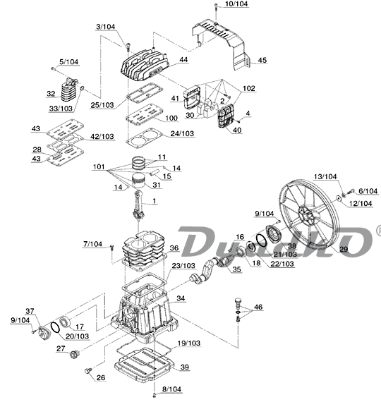 Запчасти, схема и деталировка Elitech AB 515
