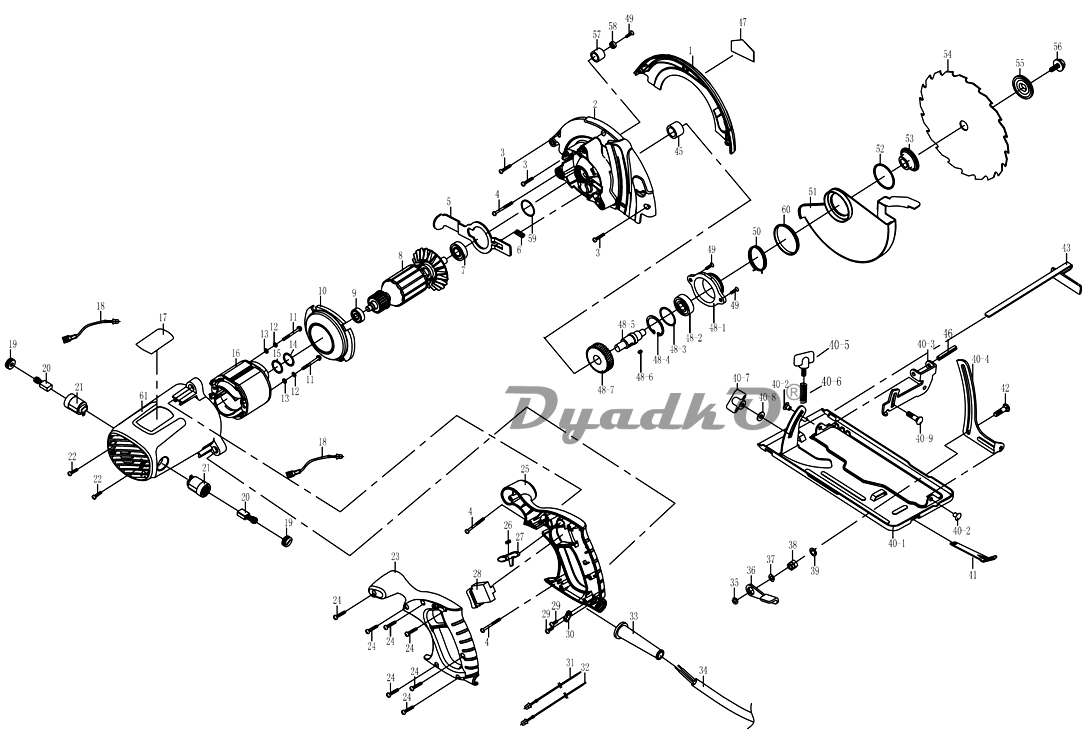 Запчасти Elitech ПД 1363