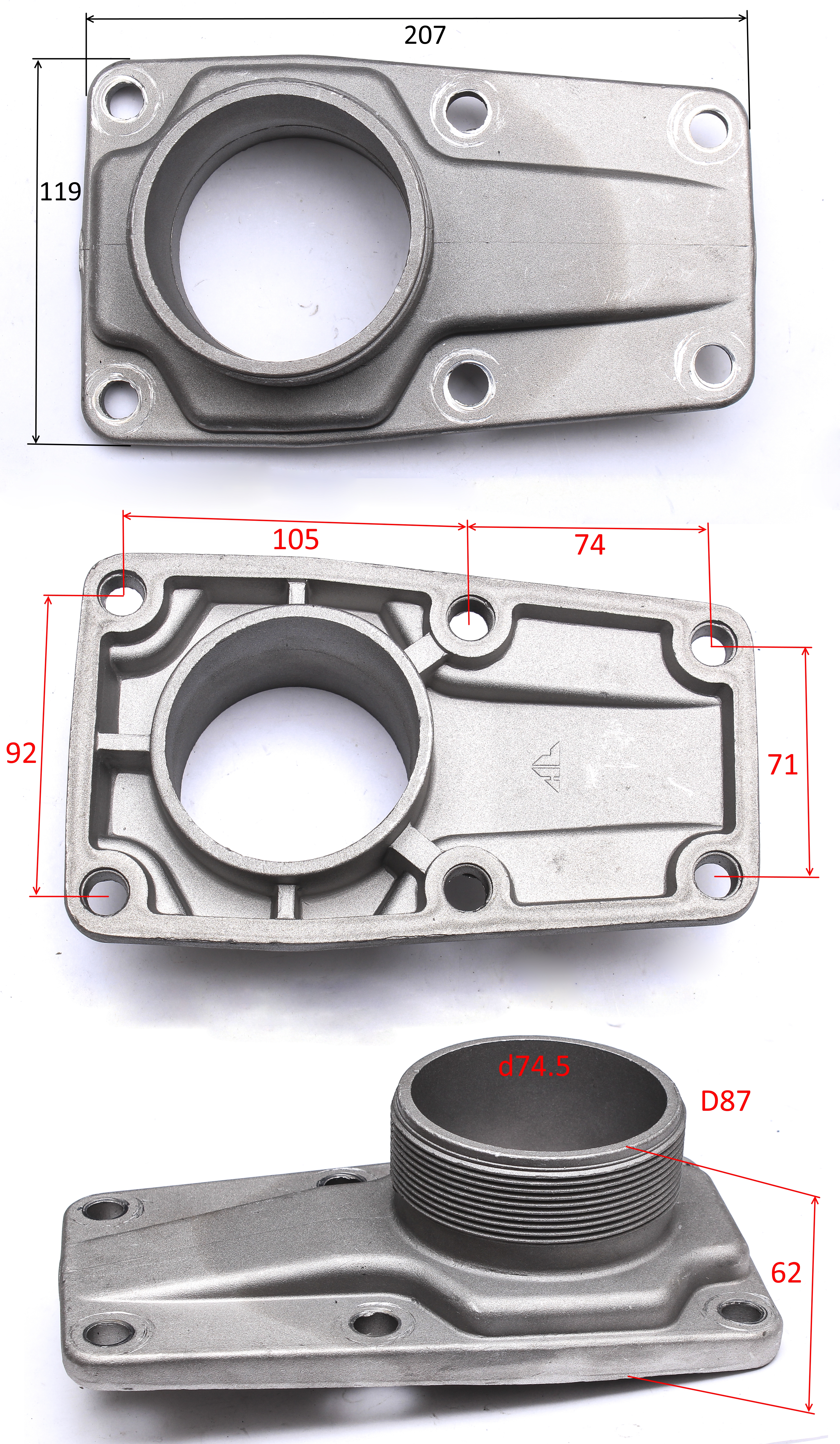 HL80SP-02201; Фланец всасывающий; <br>(Артикул: 0200.105650)