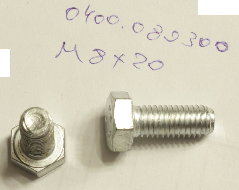 Болт М8х20 <br>(Артикул: 0400.089300)