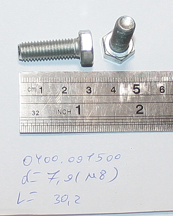 Болт М8х25 <br>(Артикул: 0400091500)