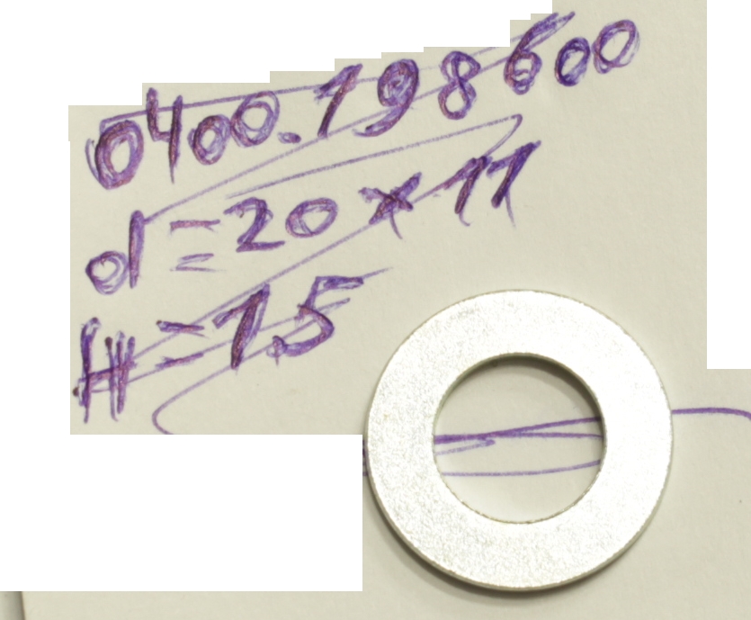 Шайба плоская φ10 <br>(Артикул: 0400.198600)