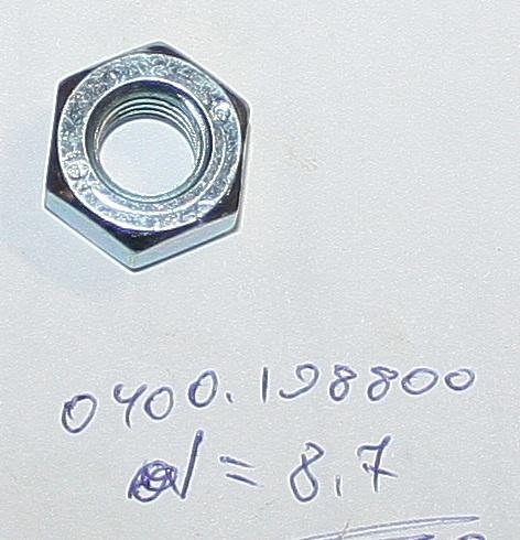 G04001; Гайка  M10; <br>(Артикул: 0400198800)