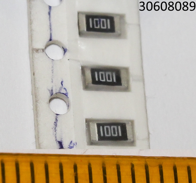 30608089 resistor 1/4W-1KΩ-1% 1206 <br>(Артикул: 0600.116700)