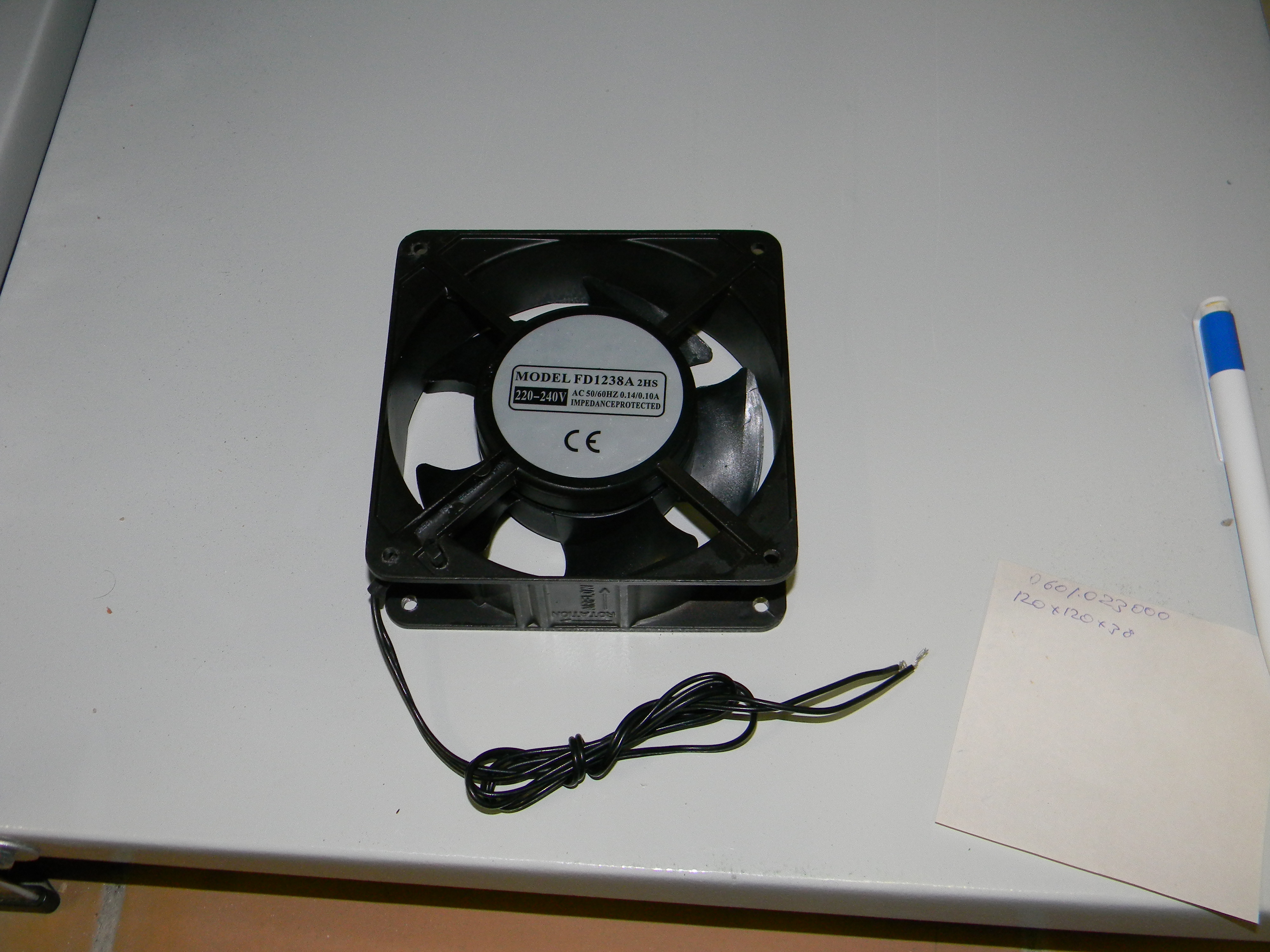 Вентилятор Model: FD1238A.AC220V/0,14A.105х105-35 <br>(Артикул: 0601.023000)