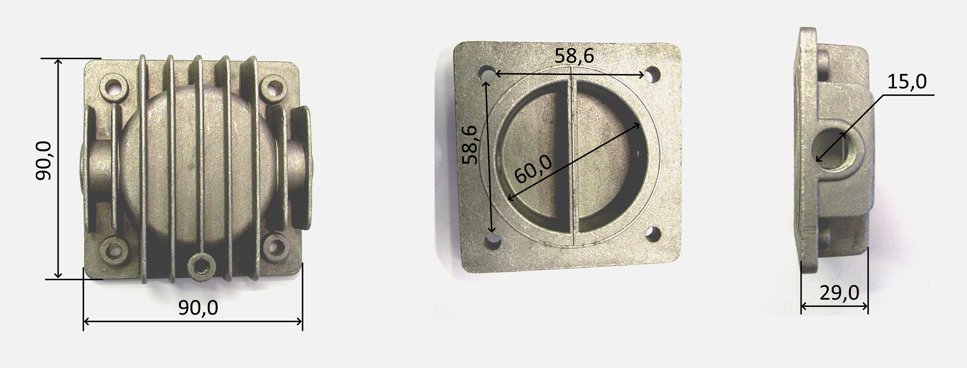 Головка цилиндра 60х65х65х28 2G3/8\