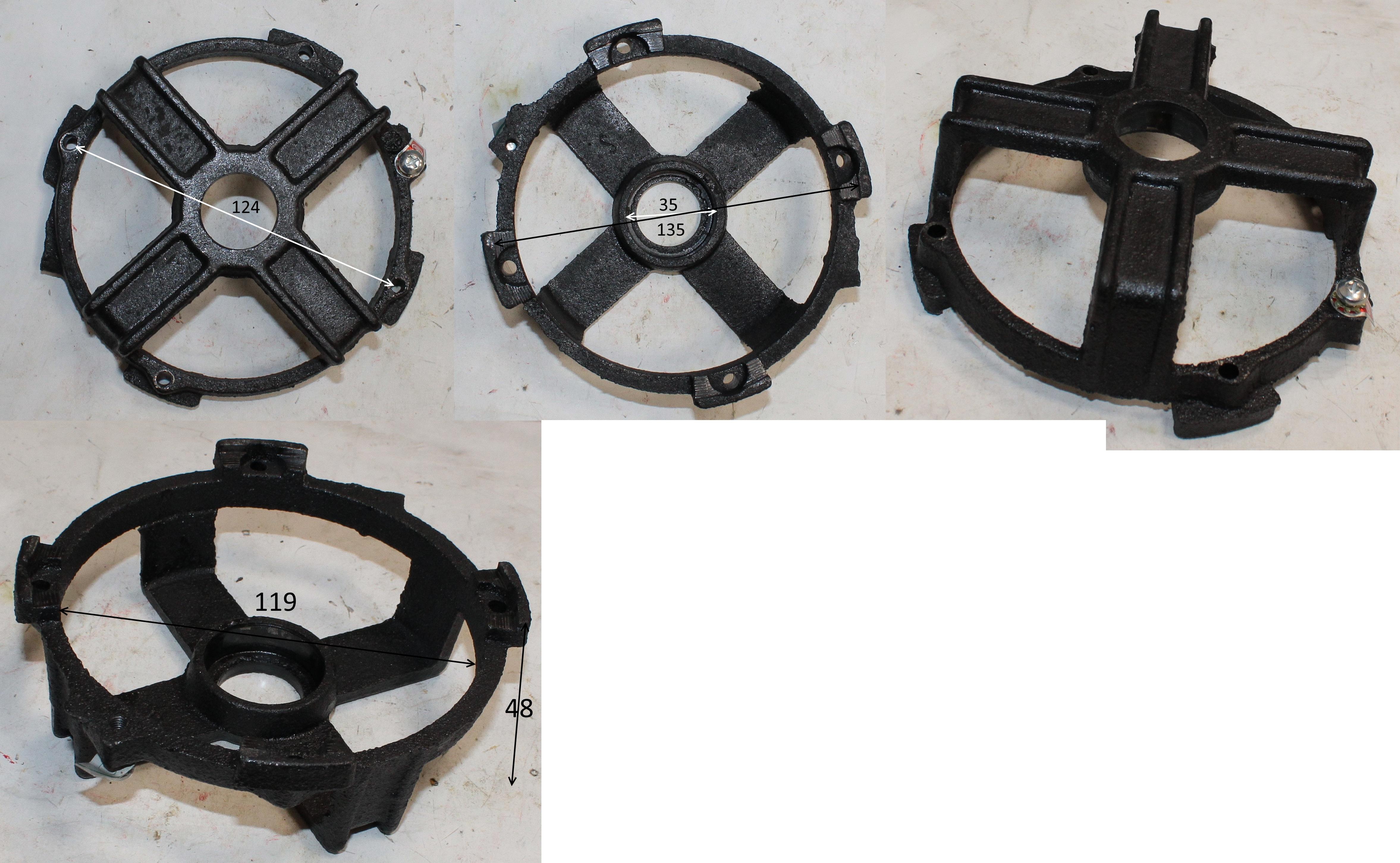 Крышка эл/двигателя задняя D35xl 1-135x48 6202 RZ <br>(Артикул: 0701043600)