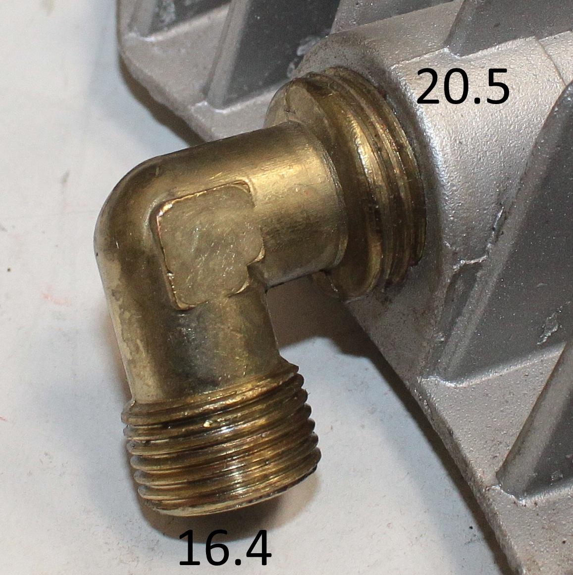 Фитинг угольник G3/8\