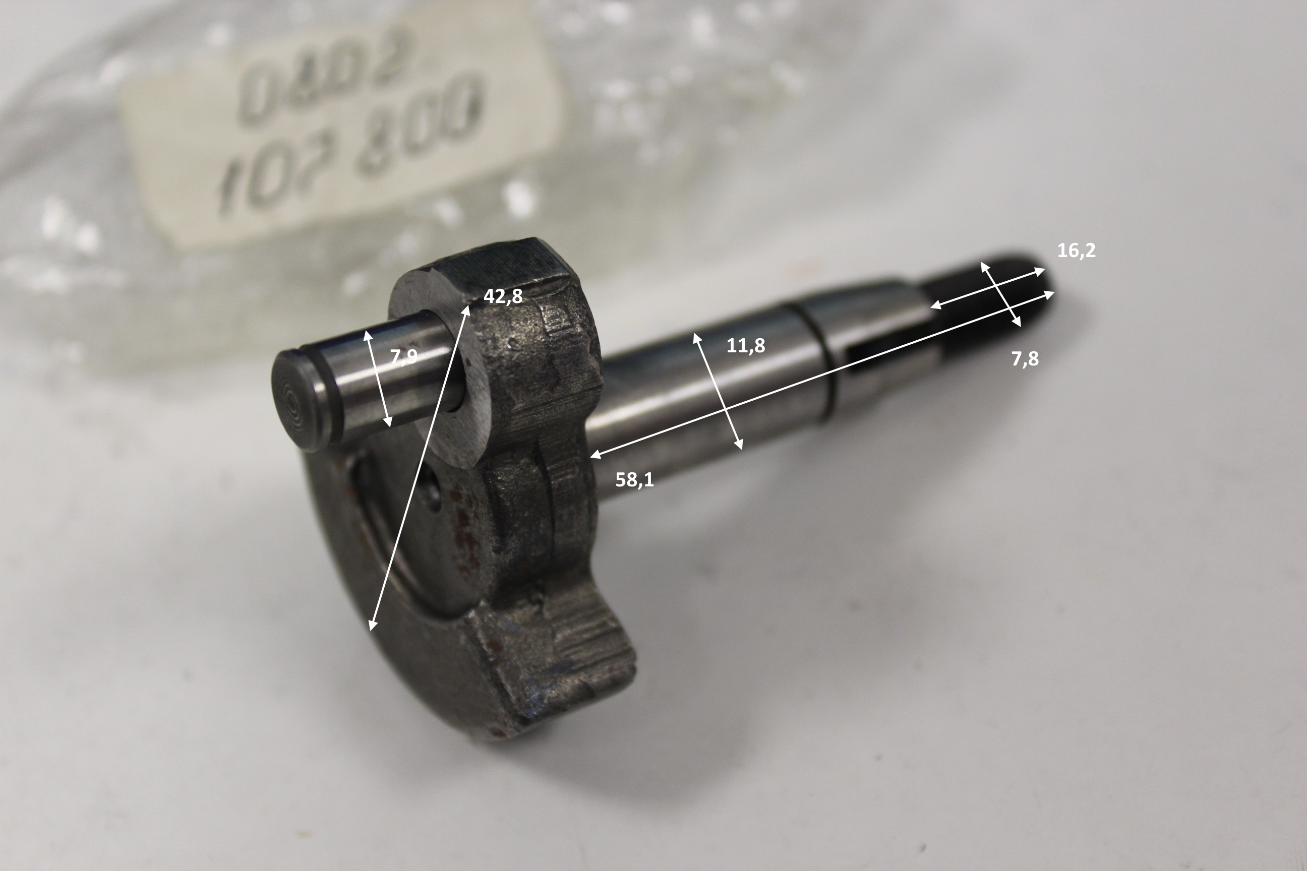 Коленвал Ø8--12 болт М8-мелкая \\ crank shaft group <br>(Артикул: 0802.107800)