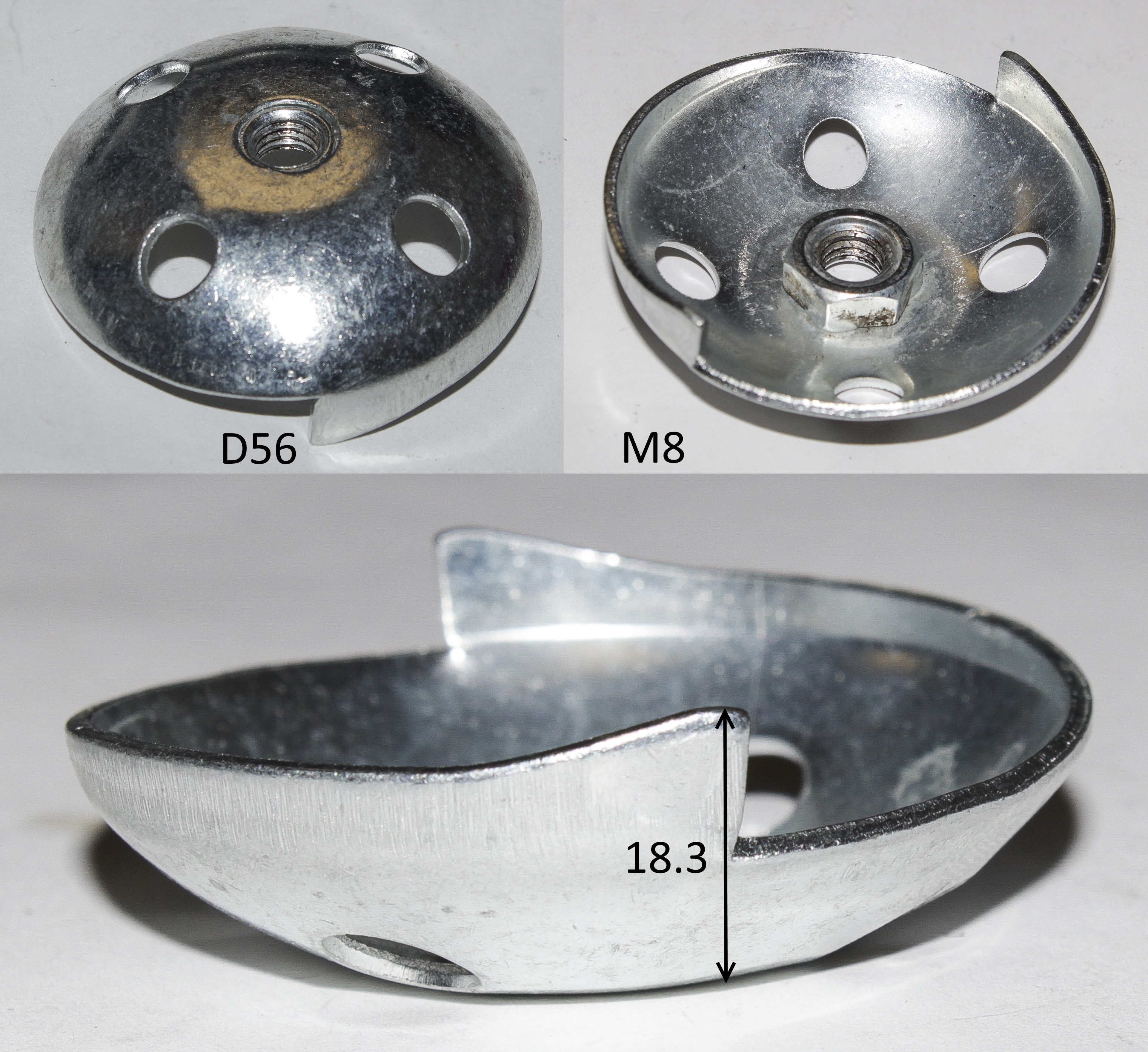 LH-430/520-ENGINE-04 Ротор стартера ручного чашка D55-16хМ8 в сборе <br>(Артикул: 0802.171240)