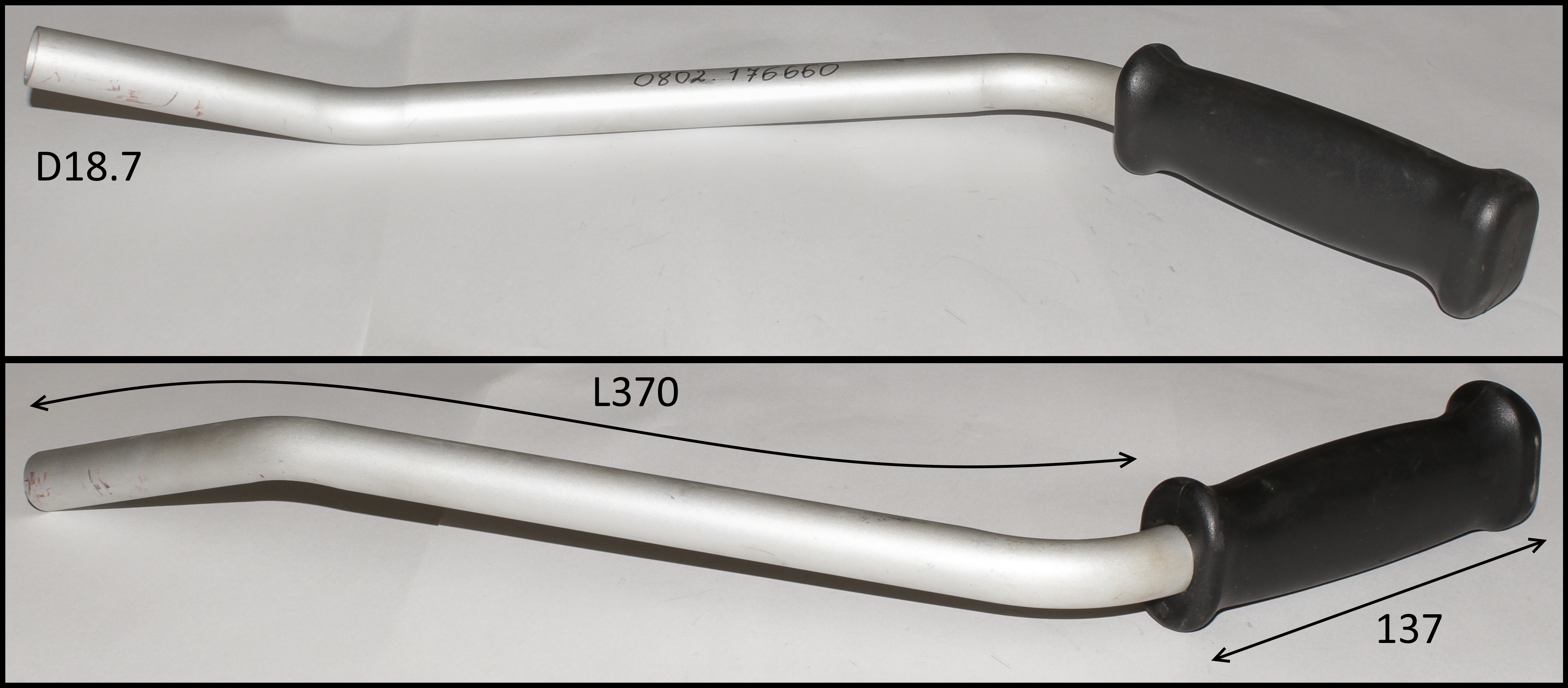 LH-1-33/43/53-53 Ручка левая <br>(Артикул: 0802.176660)
