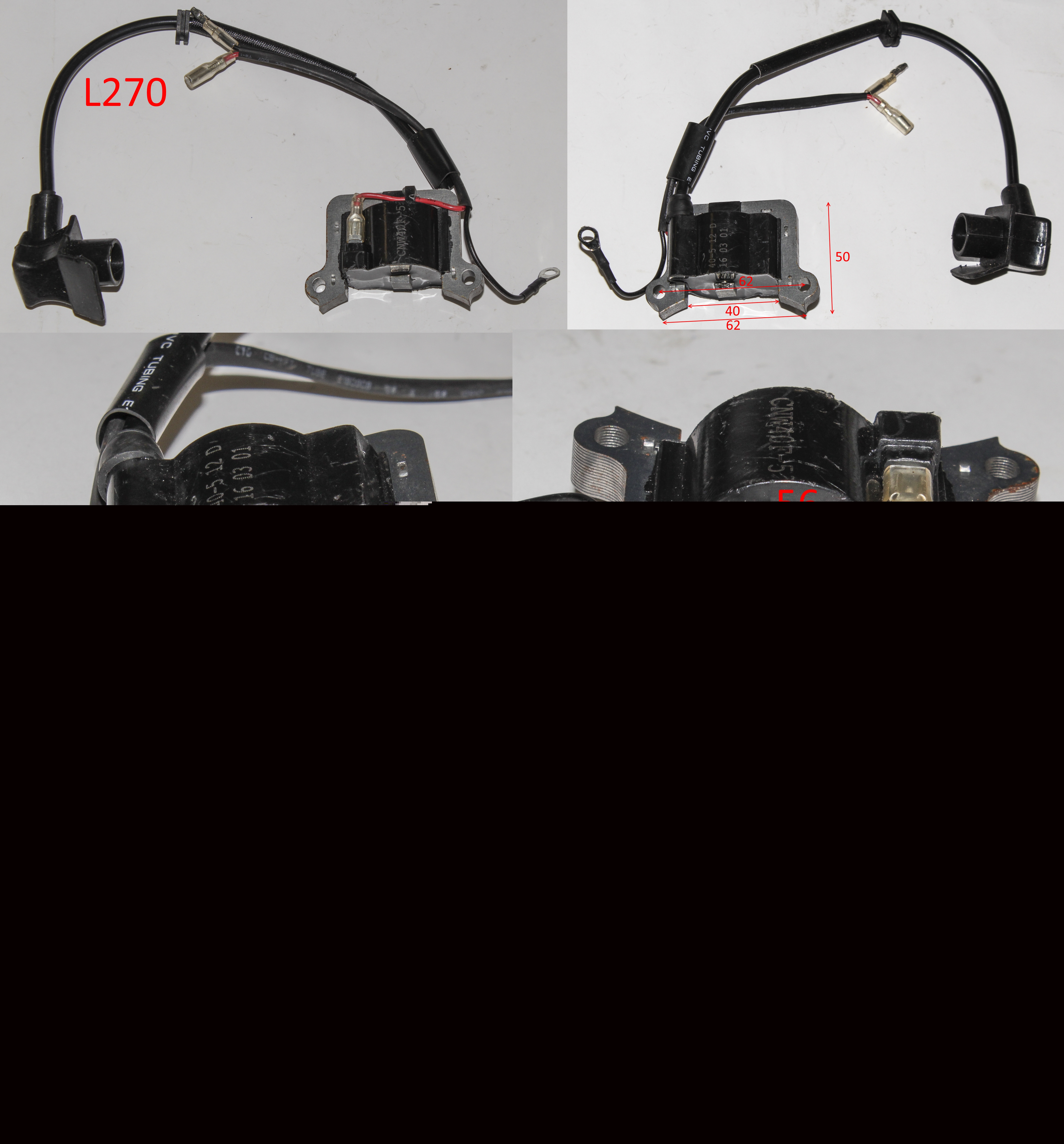 T.BCD43.02 Катушка зажигания ГП-колпачок х270мм.провод с козырьком <br>(Артикул: 0802.180150)
