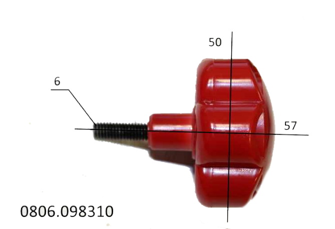 A010017 Болт барашек муфты соединительной <br>(Артикул: 0806098310)