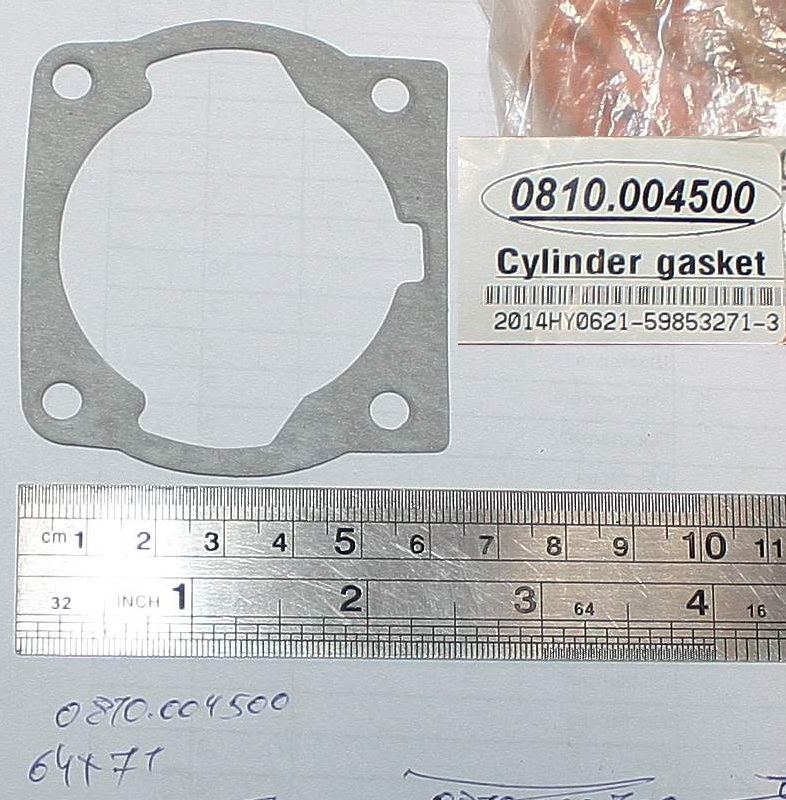 HY-E52045; Прокладка цилиндра; ; <br>(Артикул: 0810.004500)