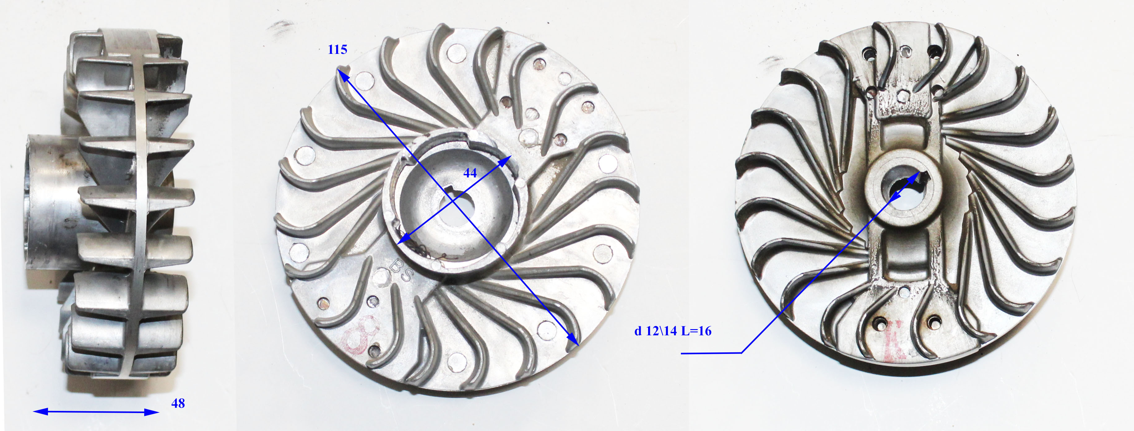 Крыльчатка \\ fly wheel, HY-E58029 <br>(Артикул: 0810.012800)