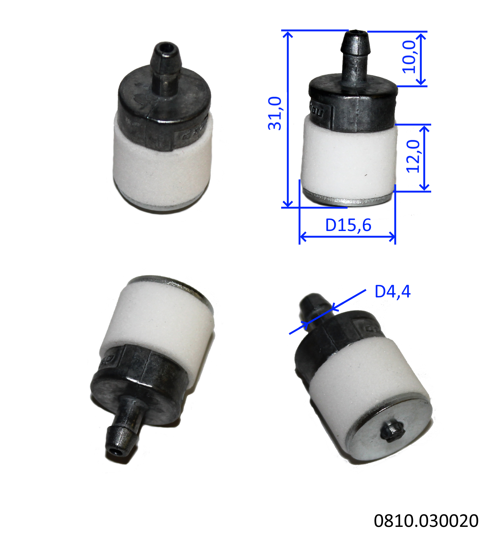 HY-E52001; Фильтр топливный; ; <br>(Артикул: 0810.030020)